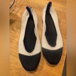 Rothy’s Stylish Black and Cream Women's Shoes